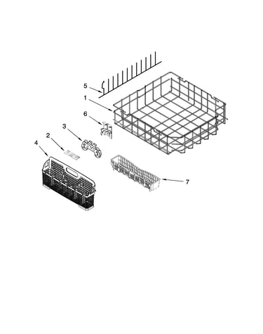 Lower rack parts