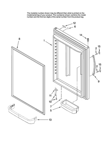 Refrigerator door parts