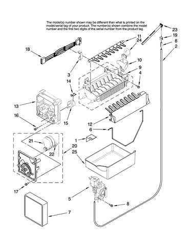 Icemaker parts, optional parts