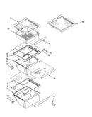 Refrigerator shelf parts