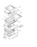 Refrigerator shelf parts