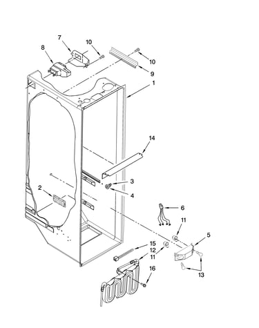 Refrigerator liner parts