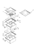 Refrigerator shelf parts
