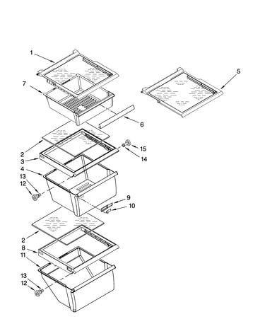 Refrigerator shelf parts