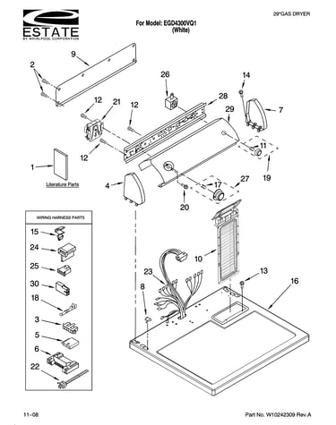 Top and console parts