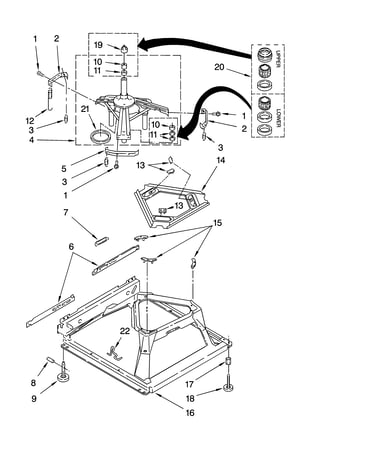 Machine base parts