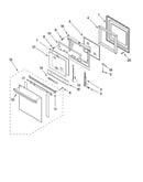 Oven door parts