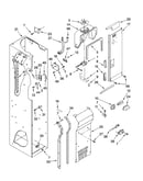 Freezer liner and air flow parts