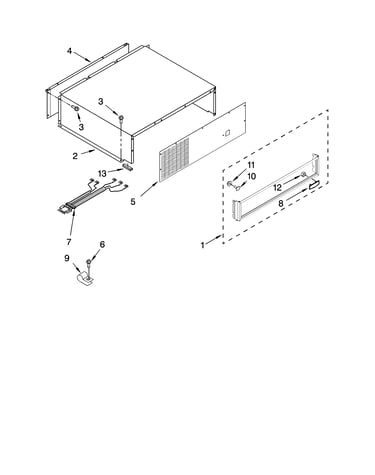 Top grille and unit cover parts