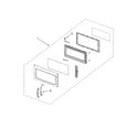 Whirlpool MH1160XSY4 door parts diagram