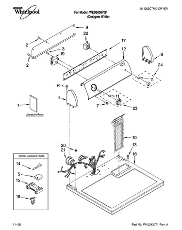 Top and console parts