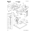 Whirlpool WGD5300VW0 top and console parts diagram