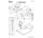 Whirlpool WGD5700VW0 top and console parts diagram