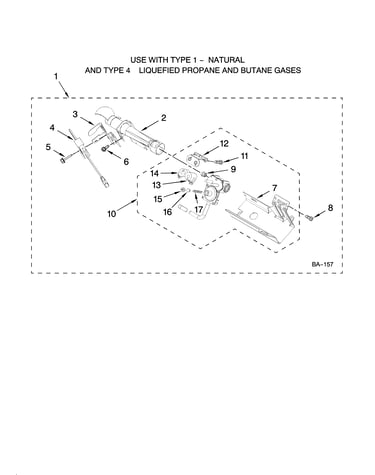 W10183825 burner assembly, optional parts (not include