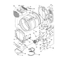 Whirlpool WGD8300SW2 bulkhead parts diagram