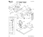 Whirlpool 7MWG99930VH0 top and console parts diagram