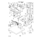 Whirlpool CGM2751TQ2 top and console parts diagram