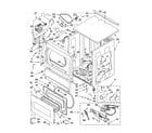 Whirlpool CSP2761TQ2 upper cabinet and front panel parts diagram