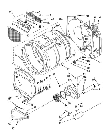 Upper and lower bulkhead parts