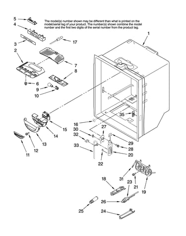 Refrigerator liner parts