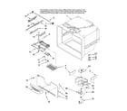Amana ABR2233FES12 freezer liner parts diagram