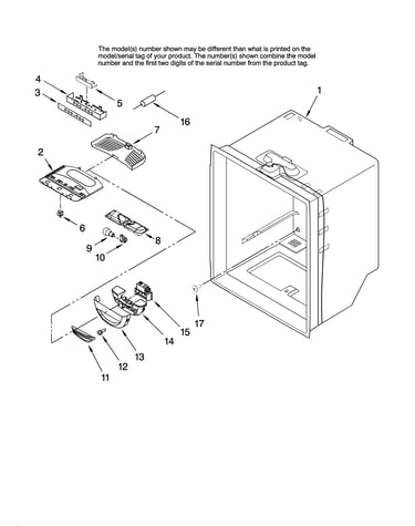 Refrigerator liner parts