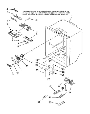 Refrigerator liner parts