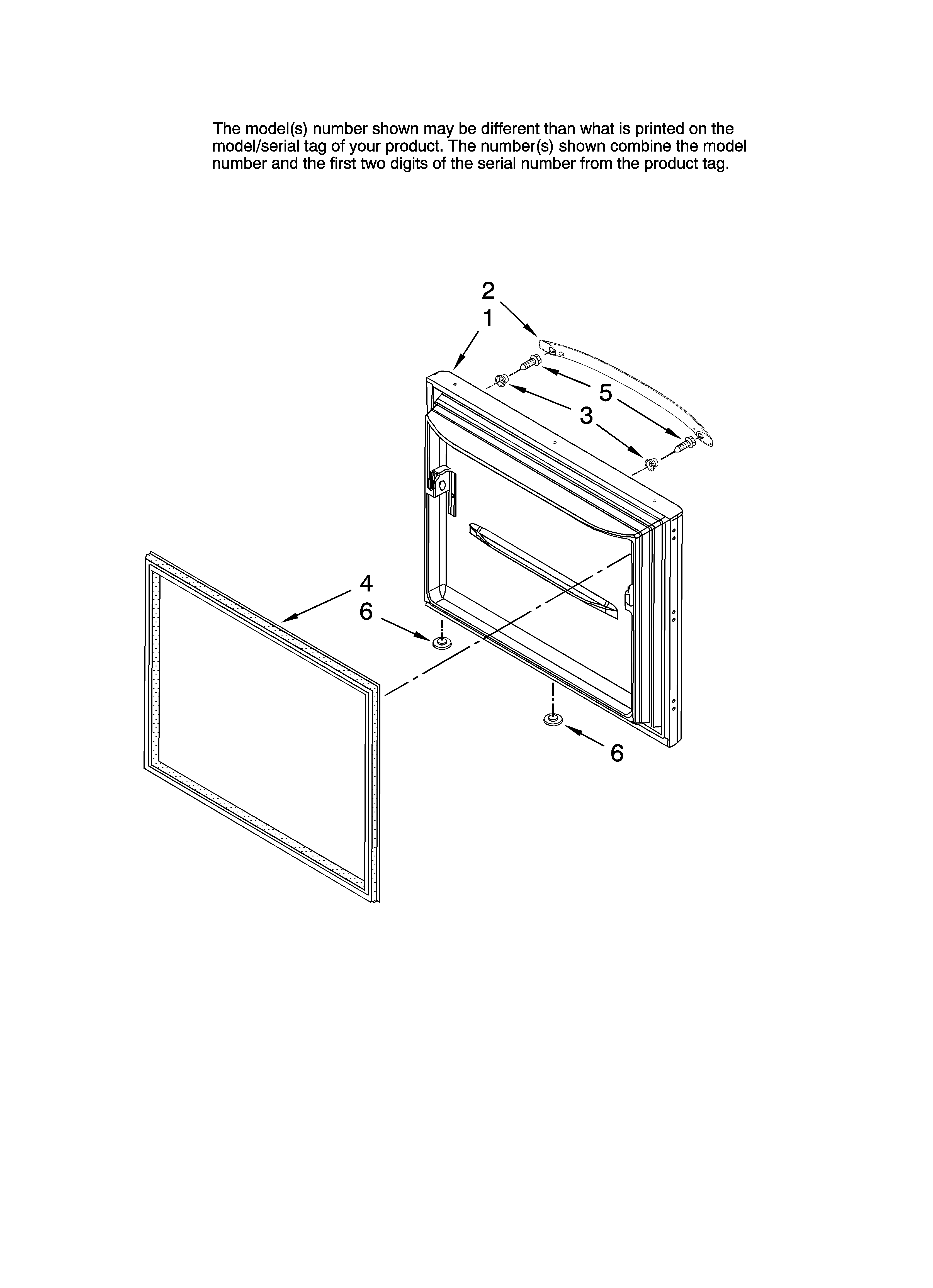 Freezer door parts