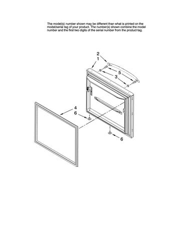 Freezer door parts