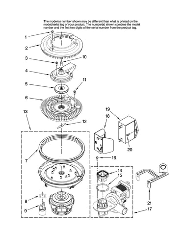 Pump and motor parts