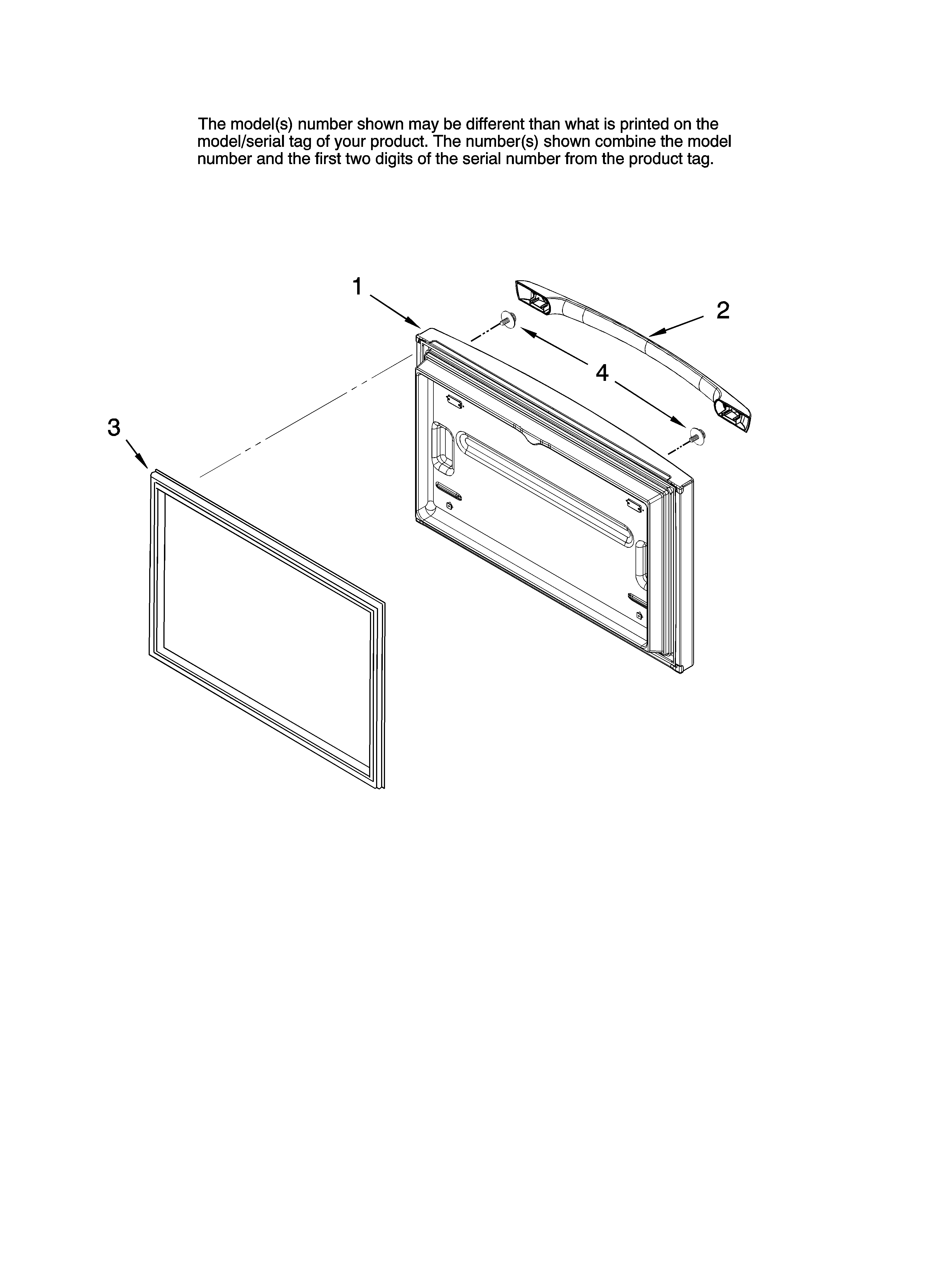 Freezer door parts