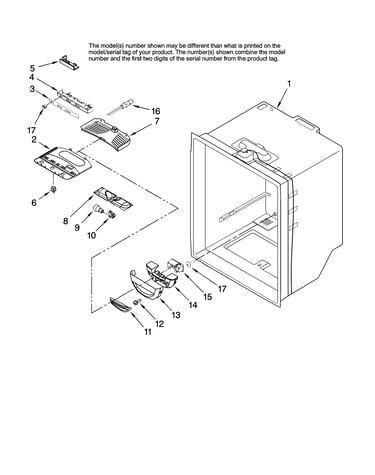 Refrigerator liner parts