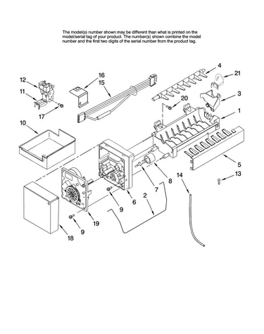 Icemaker parts, optional parts
