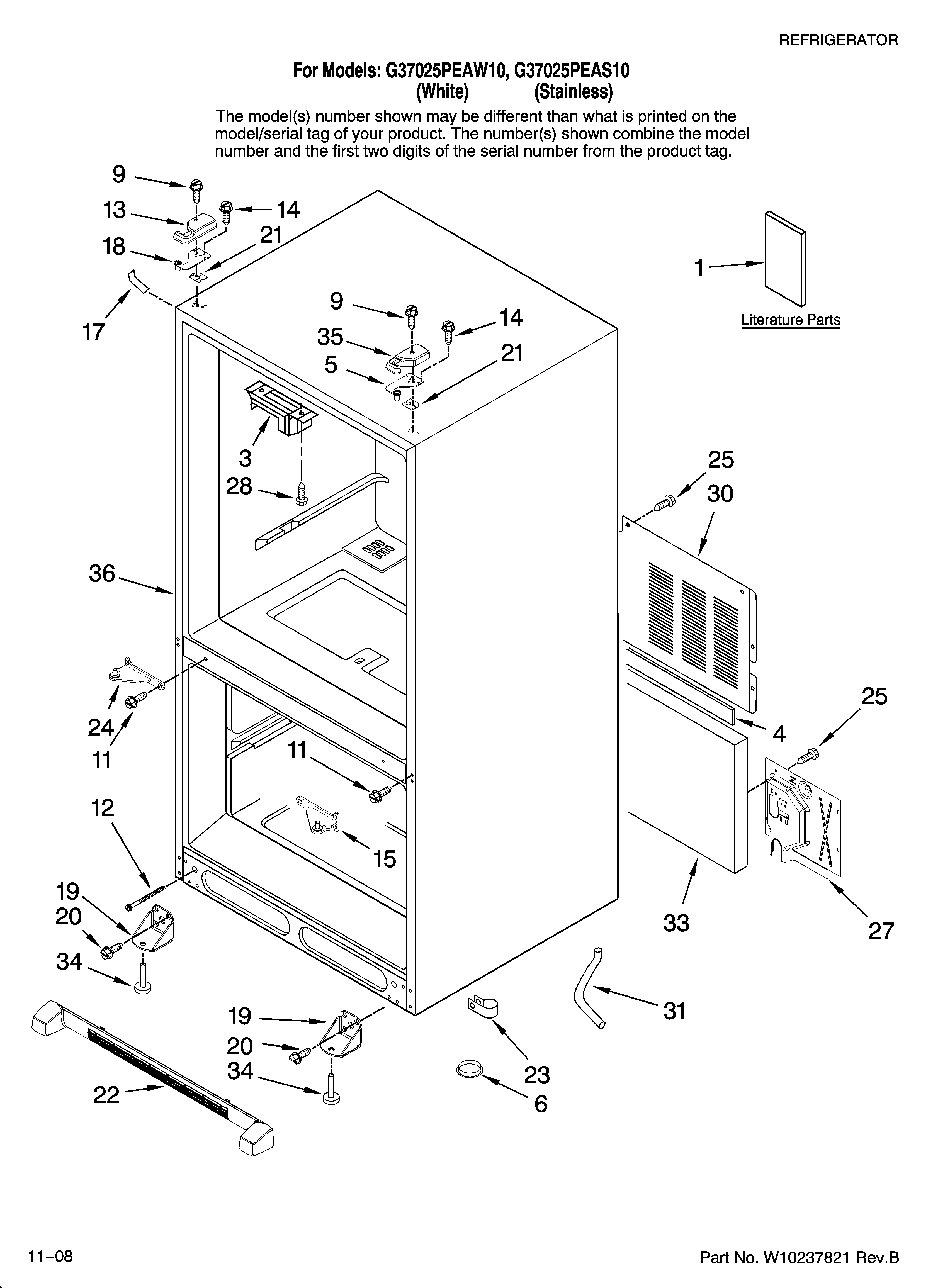 Cabinet parts