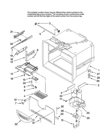 Freezer liner parts