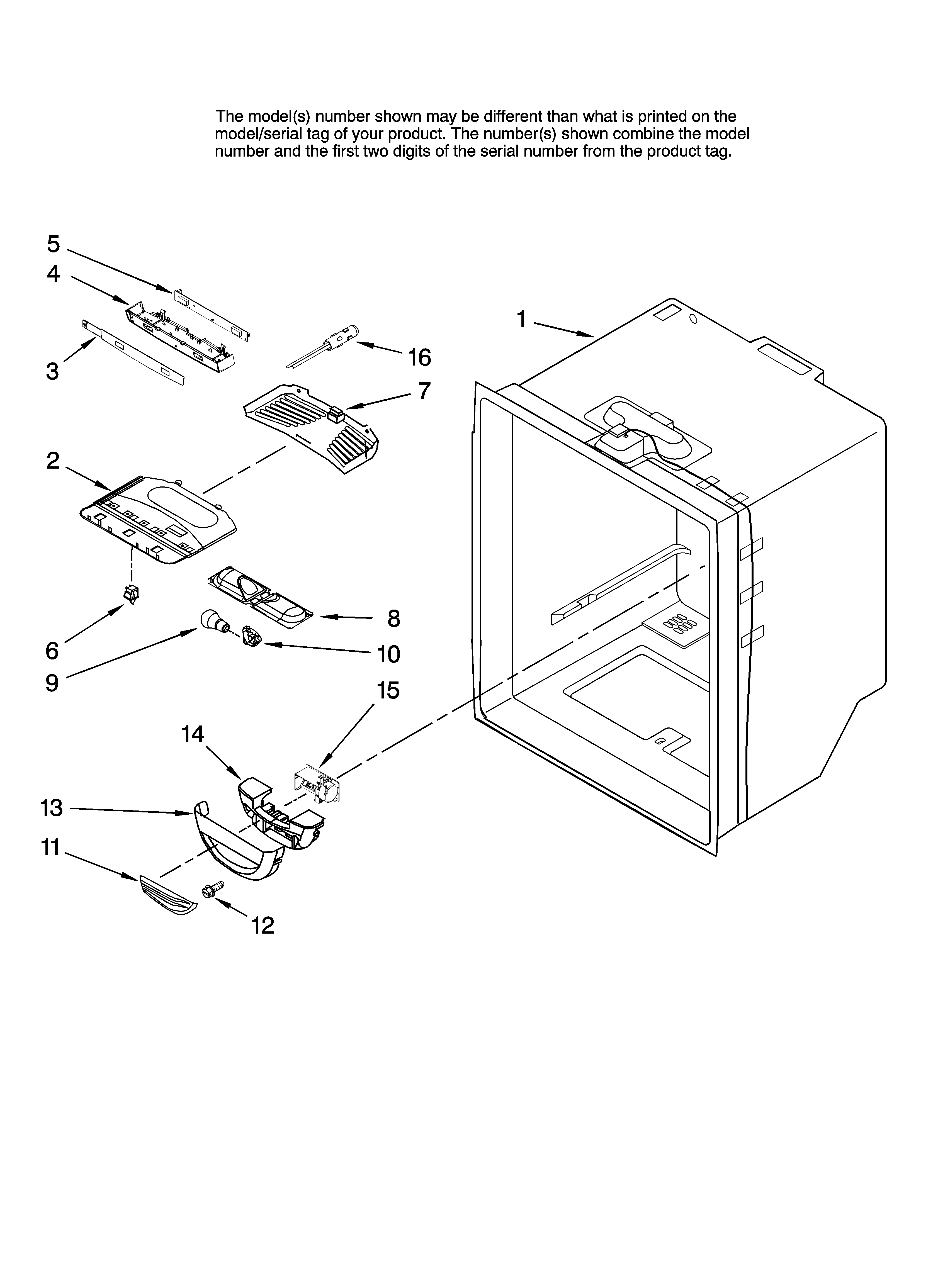 Refrigerator liner parts