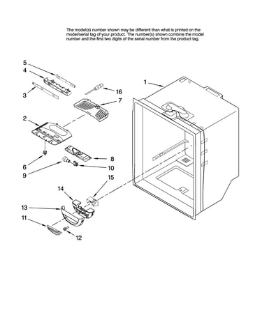 Refrigerator liner parts