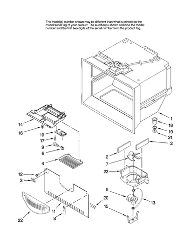 Freezer liner parts