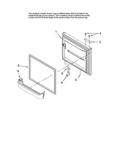 Freezer door parts