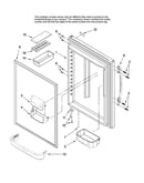 Refrigerator door parts
