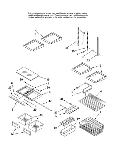 Shelf parts, optional parts