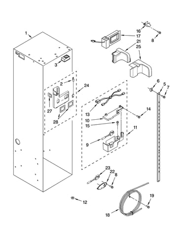 Refrigerator liner parts
