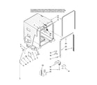 Maytag MDB6701AWW46 tub and frame parts diagram