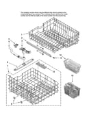Upper and lower rack parts