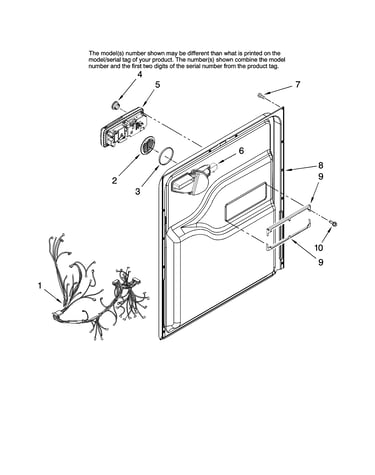 Door and latch parts