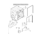 Maytag MDBH945AWS0 tub and frame parts diagram