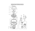 Maytag MDBH955AWB40 pump and motor parts diagram