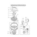 Maytag MDBH955AWB40 pump and motor parts diagram