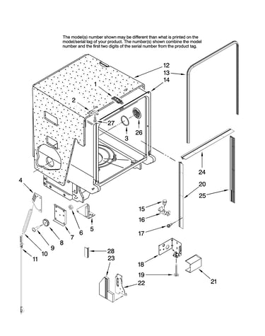Tub and frame parts