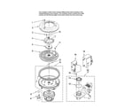 Maytag MDBH965AWW41 pump and motor parts diagram